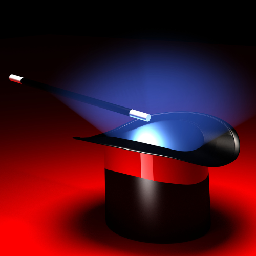 Top hat with wand
