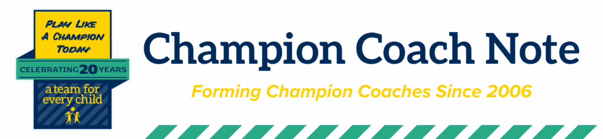 Weekly Champion Notes