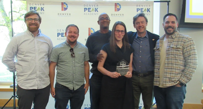 CPD staff receiving Peak Academy Award