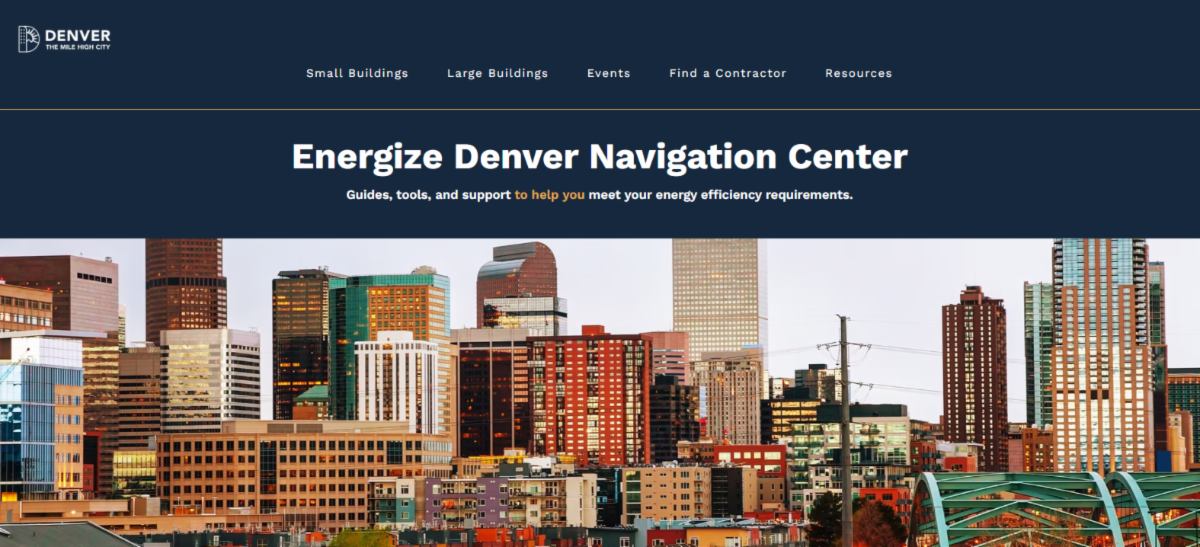 Energize Denver Navigation Center website screenshot