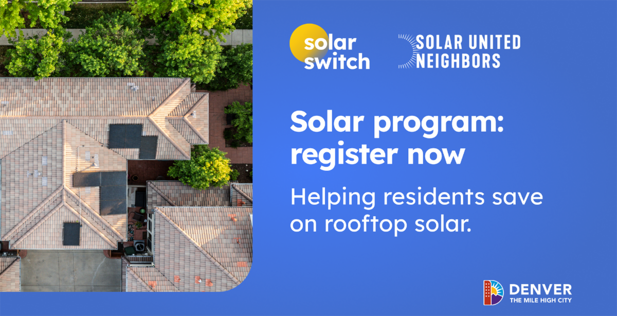Marketing graphic for Solar Switch program