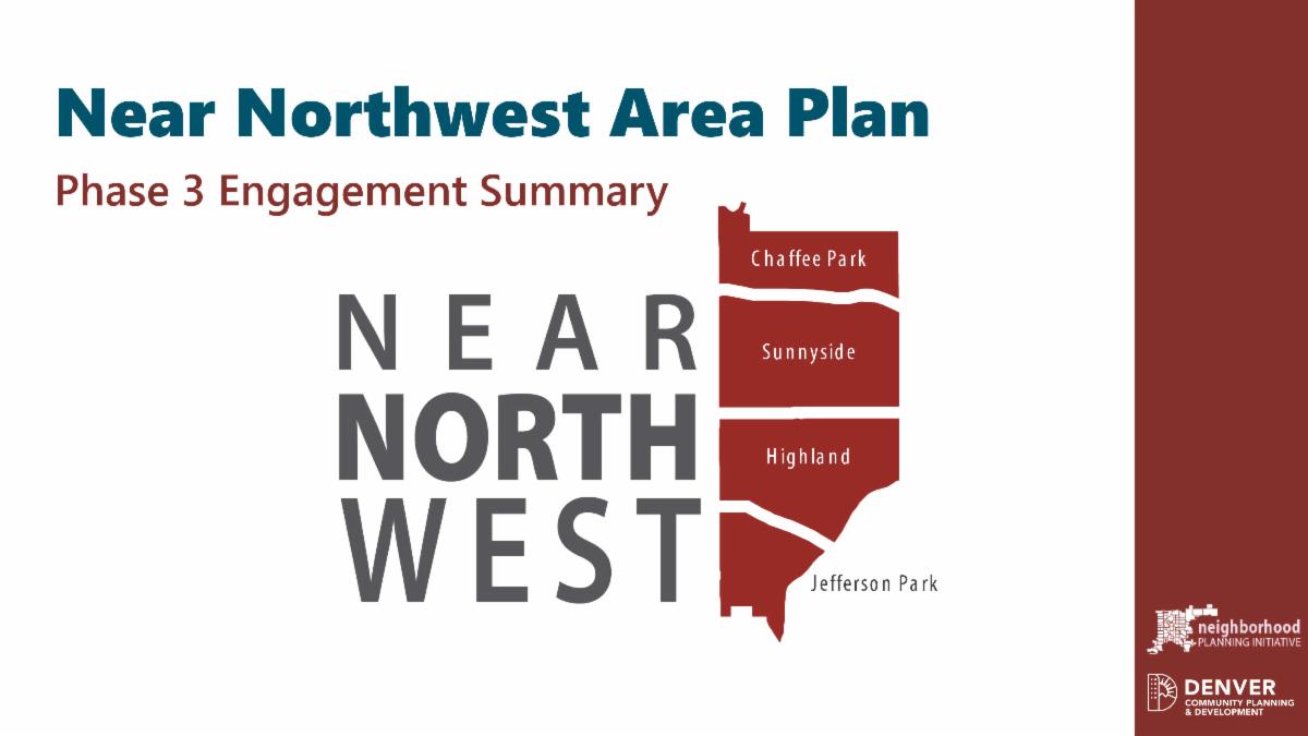 Banner image: Near Northwest plan logo and feedback summary title