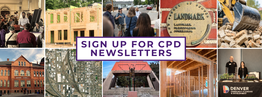 collage of photos with the text sign up for CPD newsletters