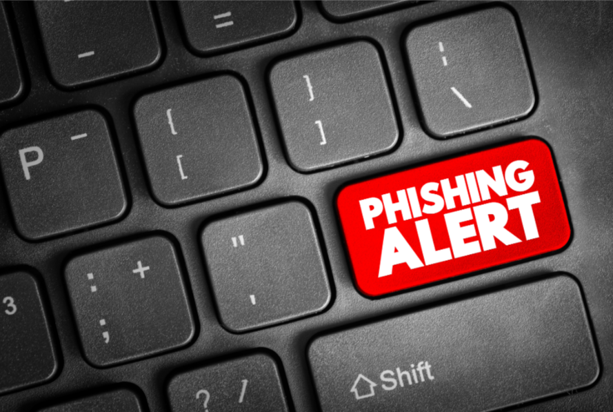 Phishing alert graphic