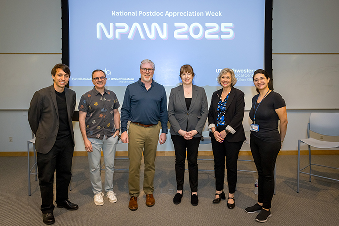 The panelists along with organizers of the campus event