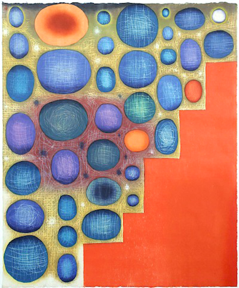 Karen Kunc, Verse from the Macrocosm. Woodcut