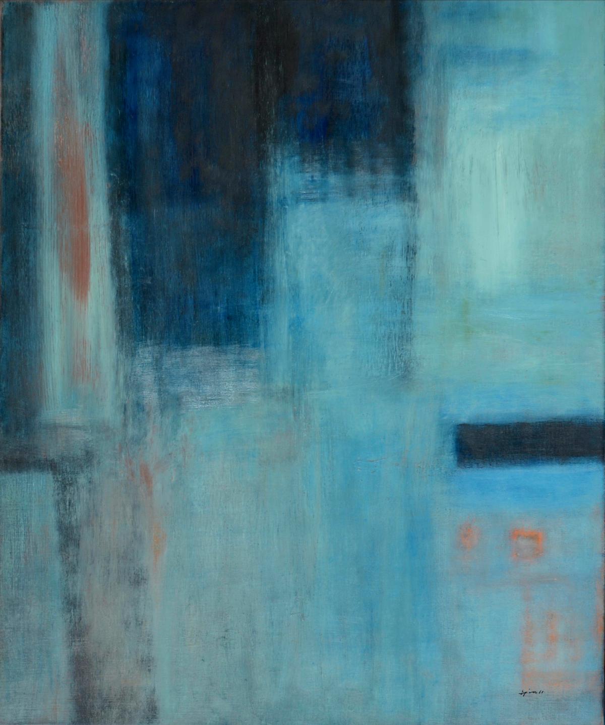 Sergine blue abstract