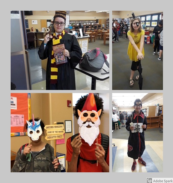 Jackson Middle Students Dress Up as Favorite Book Character Jackson Middle Students Dress Up as Favorite Book Character