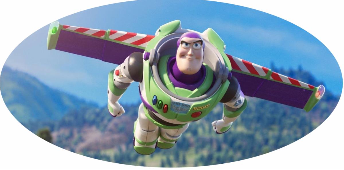 Buzz Lightyear flying