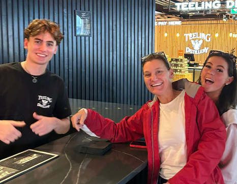 Devin and family at Teeling