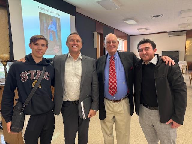 Jude President Daly Kevin and Dr Levy smiling for photo