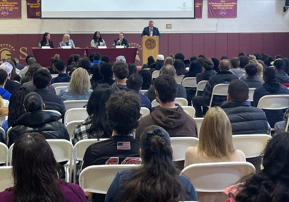 accepted students day in gym
