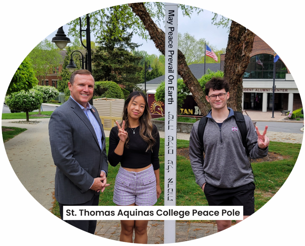St. Thomas Aquinas College Peace Pole