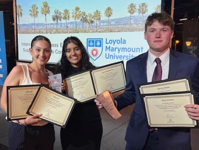 IBESCC students posing with certificates