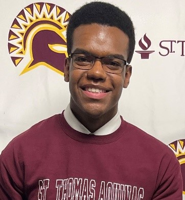 St Christopher smiling