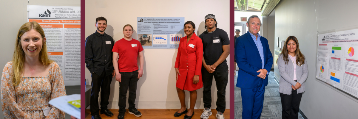 Ignite Event with collage of students who presented during the exhibition