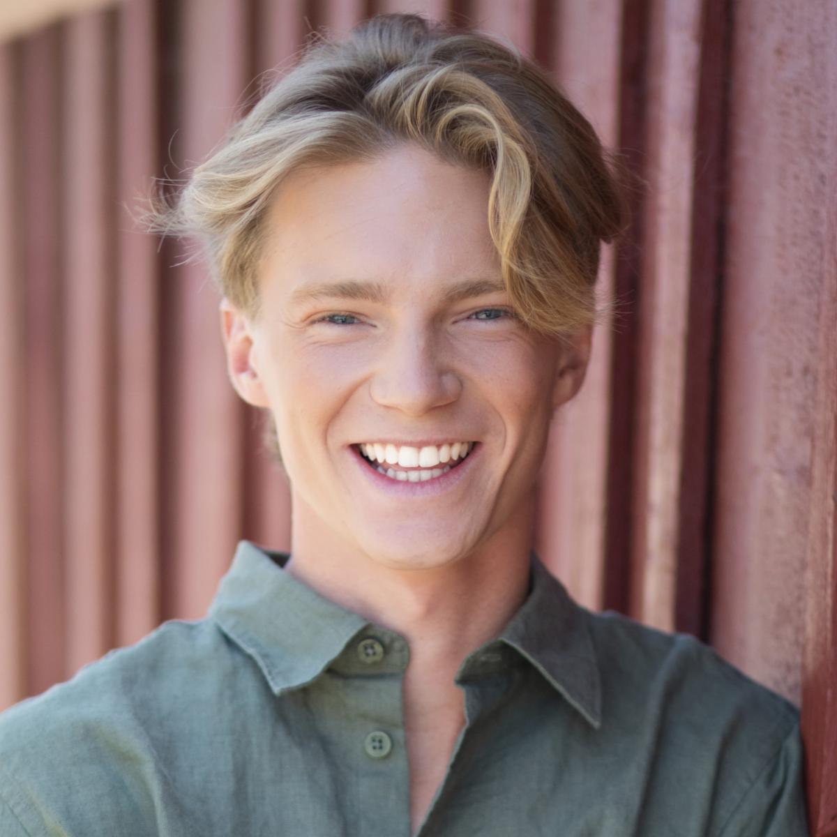 Henry smiling
