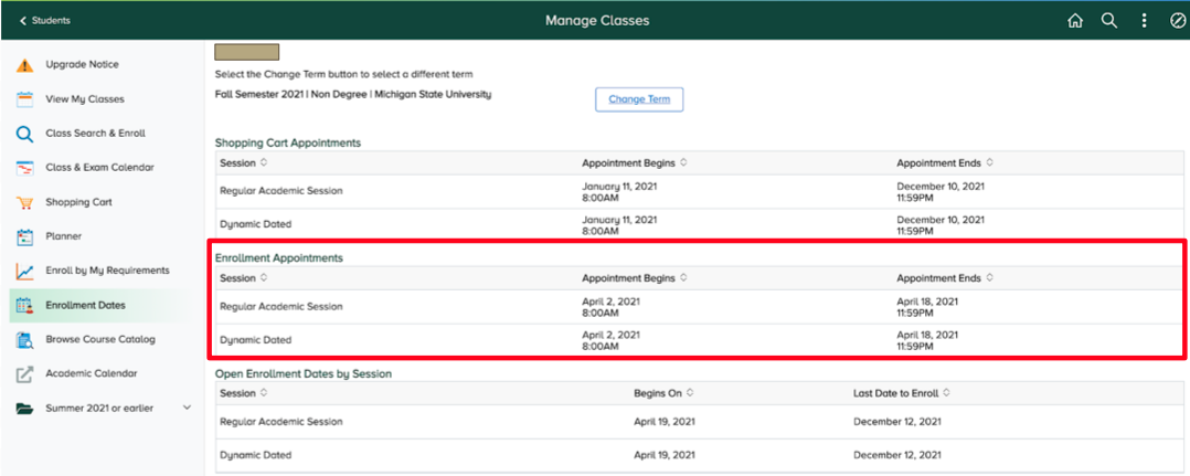 Spring 2025 Enrollment Information Spring 2025 Enrollment Information