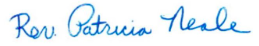 Signature of Rev. Patricia Neale.