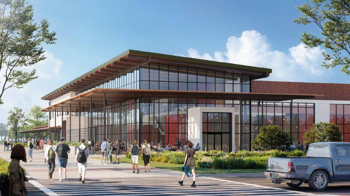 Rendering of the Meat Science and Technology Center at Texas A&M RELLIS