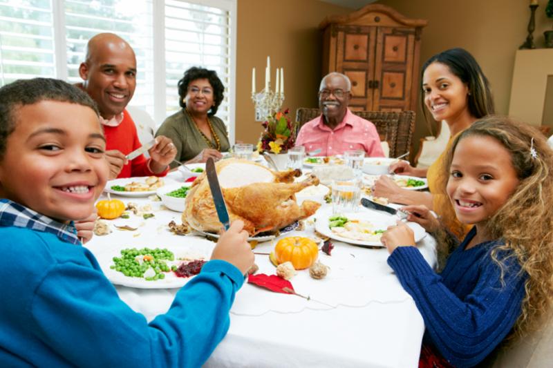 family at dinner