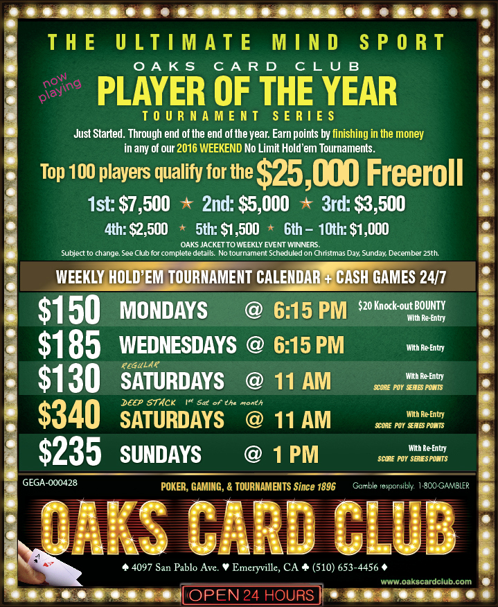 12-26-16 - Oaks Card Club