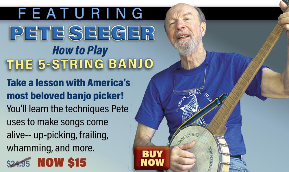 New $15 Sale! Pete Seeger's How to Play the 5-String Banjo + 12 More ...