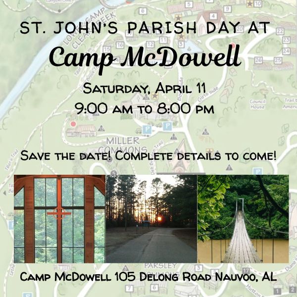 St. Johns Parish Day at Camp McDowell Saturday April 11 900 am to 800 pm.jpg