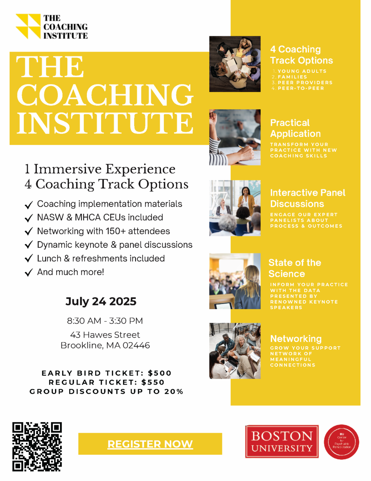 Coaching Institute on July 24, 2025, from 8:30AM -3:30PM ET