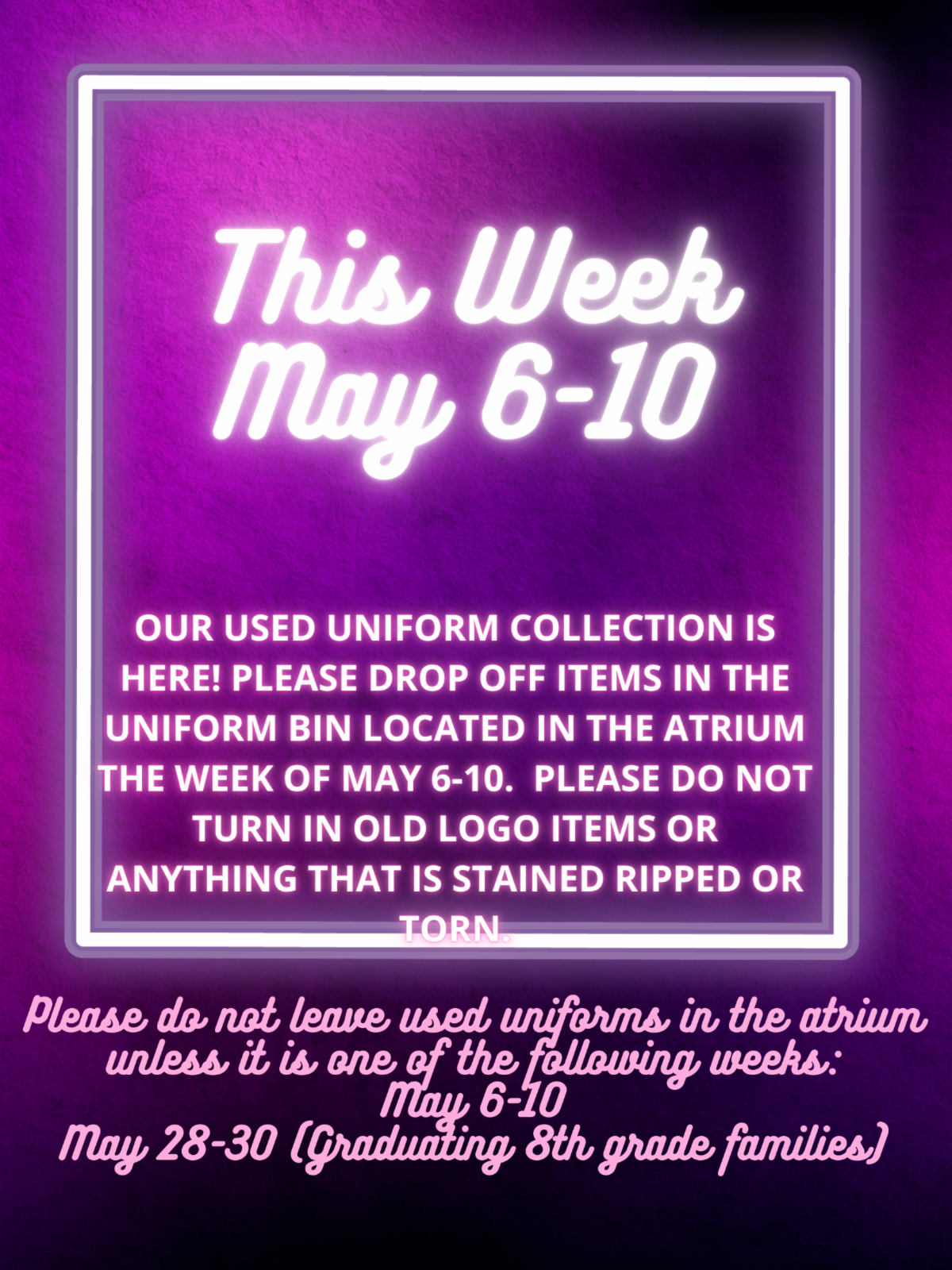 Coming Soon Used Uniform Collection