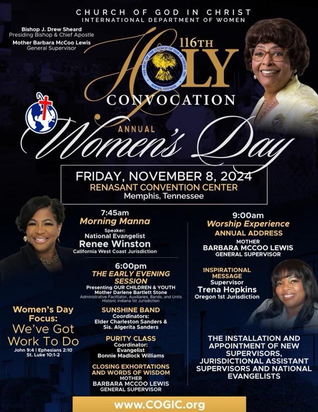 Join The International Department Of Women At The 116th Holy Convocation