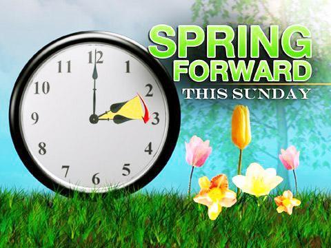 Daylight savings Time Spring Forward 2