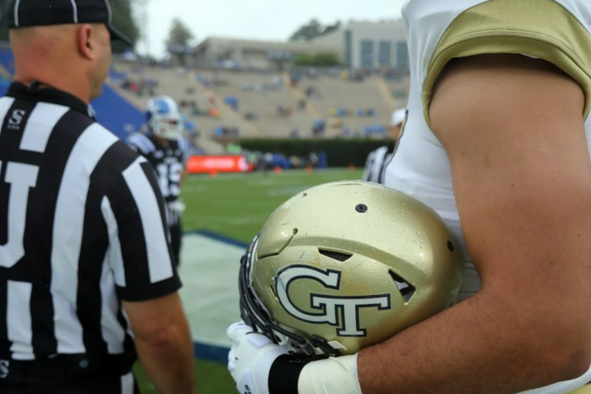 GT football helmet