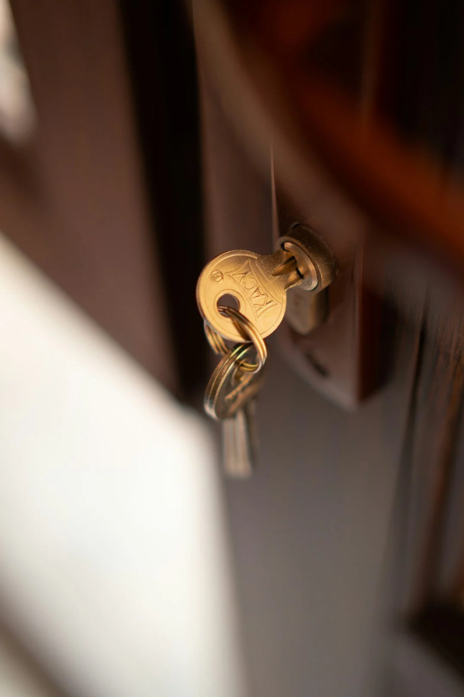 key in door lock