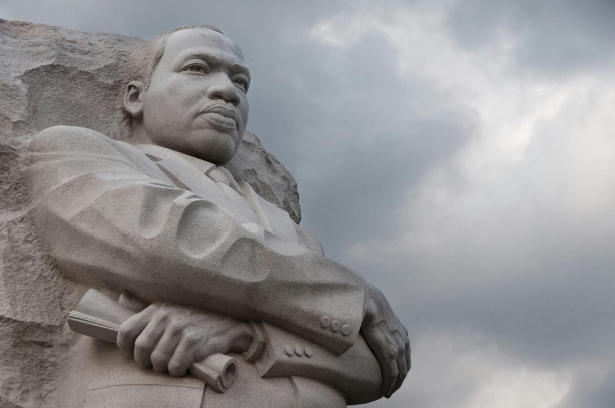 Close up photo of the top of the Stone of Hope a granite statue of Civil Rights Movement leader Martin Luther King Jr carved by sculptor Lei Yixin photo by Raffaele Nicolussi on Unsplash