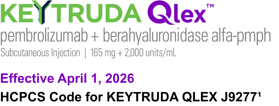 Keytruda Box Labels Qr Code Permanent HCPCS J-Code for KEYTRUDA QLEX(TM) (pembrolizumab and ...