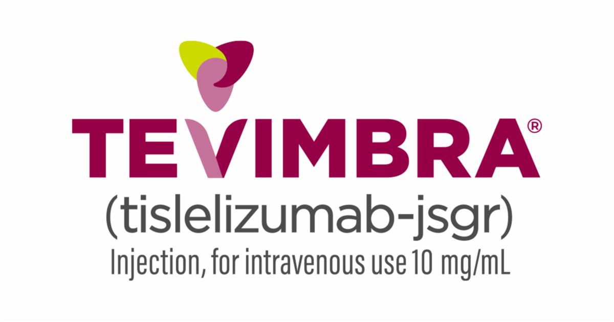 TEVIMBRA (tislelizumab-jsgr) Injection, for intravenous use 10 mg/mL