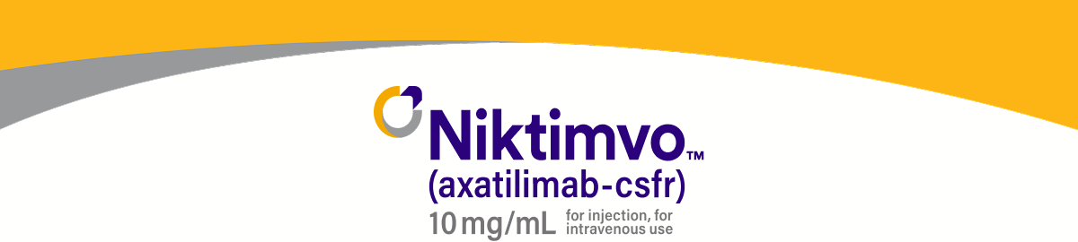 Niktimvo™ (axatilimab-csfr) 10mg/mL for injection, for intravenous use