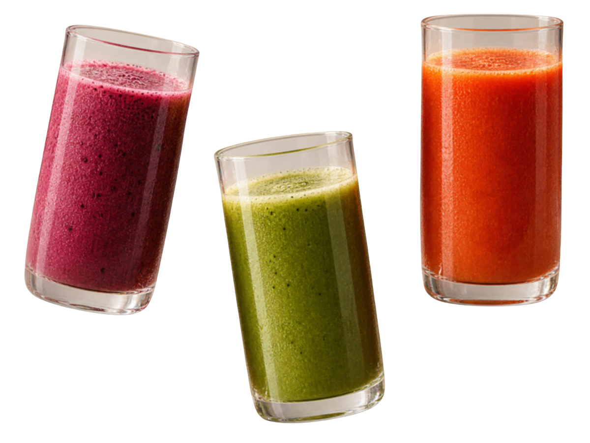 Fresh cold-pressed juices