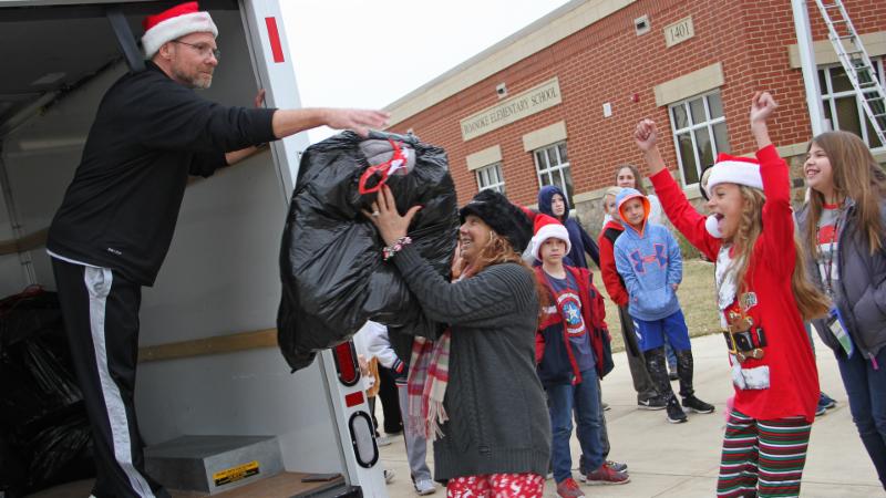 Roanoke students donating items for families affected by Hurricane Harvey