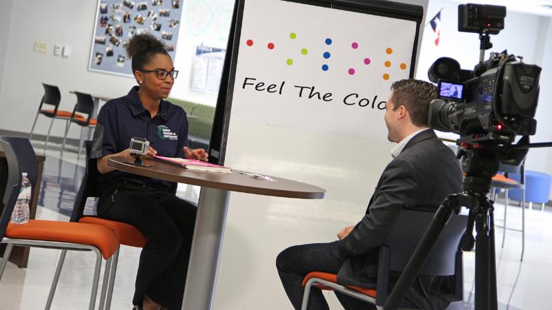 Feel the Color founder Jakayla Dixon gives an interview