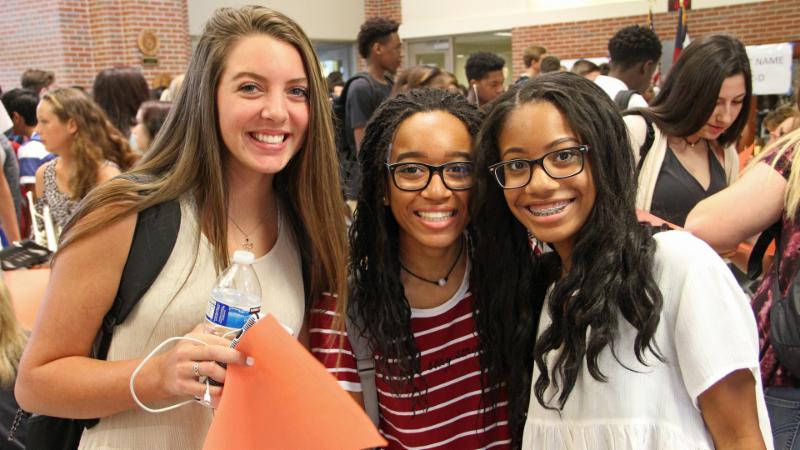 Byron Nelson students on the first day