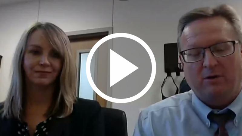 A screen capture from Northwest ISD_s Facebook Live chat