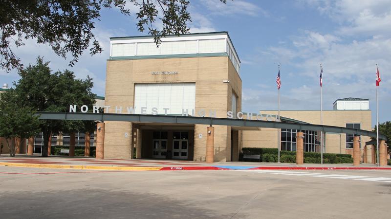 A photo of the front of Northwest High School