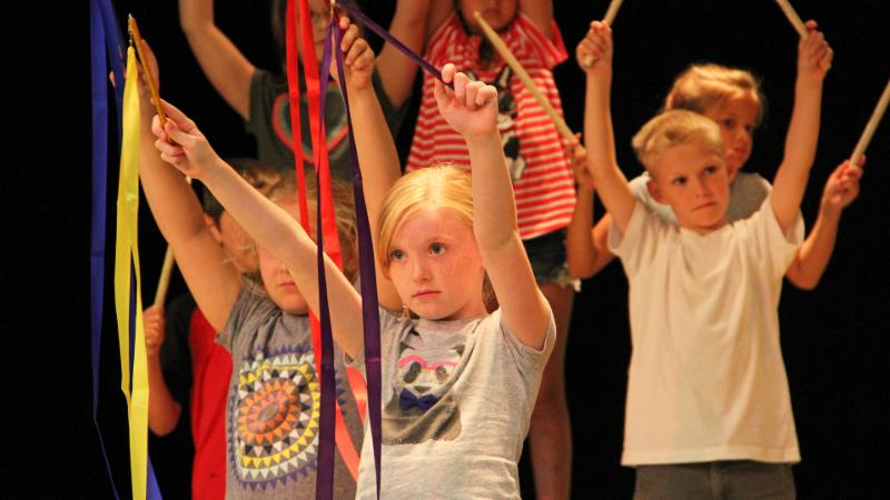 Elementary students take part in the summer Lion King musical
