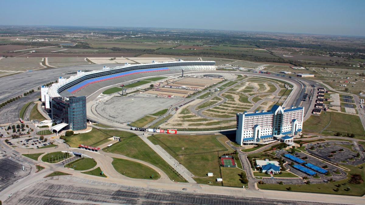 An aerial photo of Texas Motor Speedway