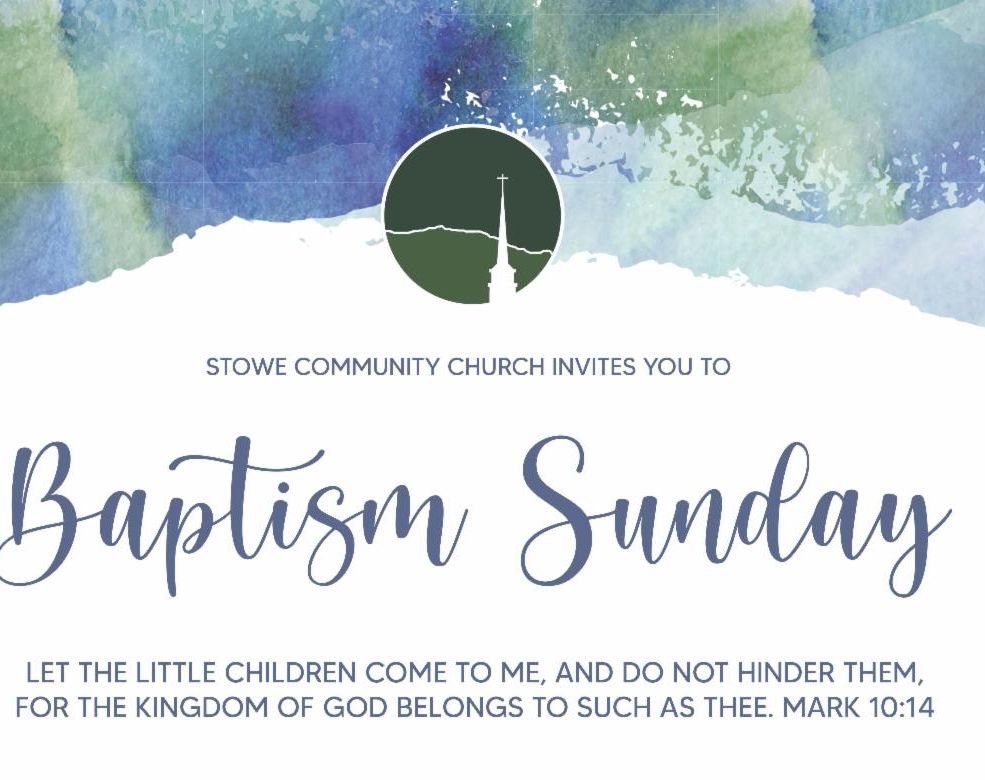 Baptism Sunday