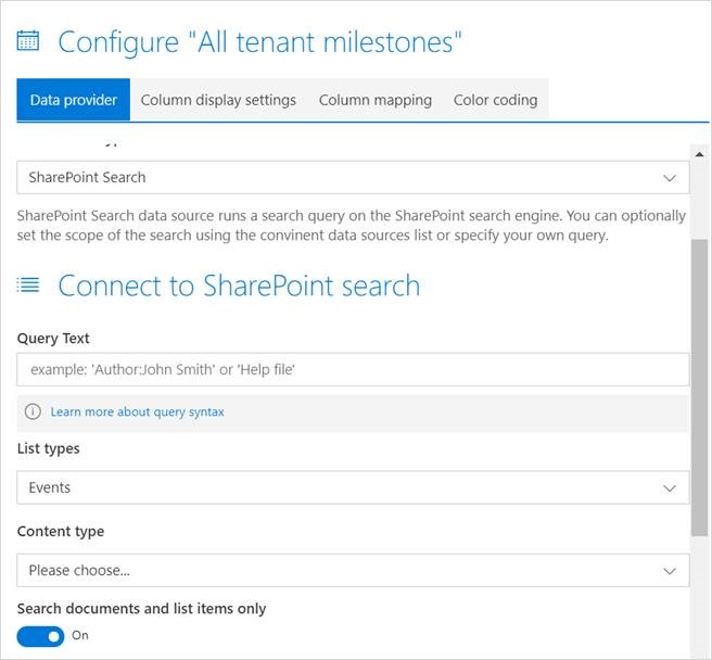 overlay multiple data-sources SharePoint