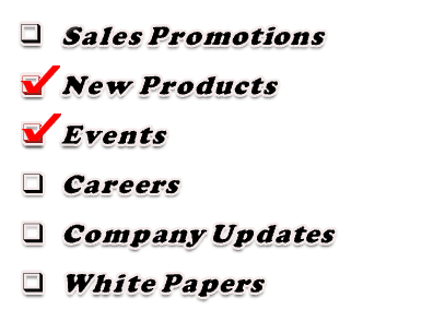 New Products & Events