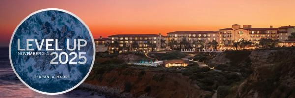 Level Up logo with image of Terranea Resort